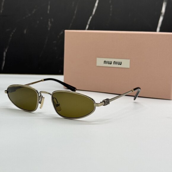 NEW MIU MIU MUA52S 26C09Z SUNGLASSES BROWN WOMEN MU A52S, SMU A52 main image 4